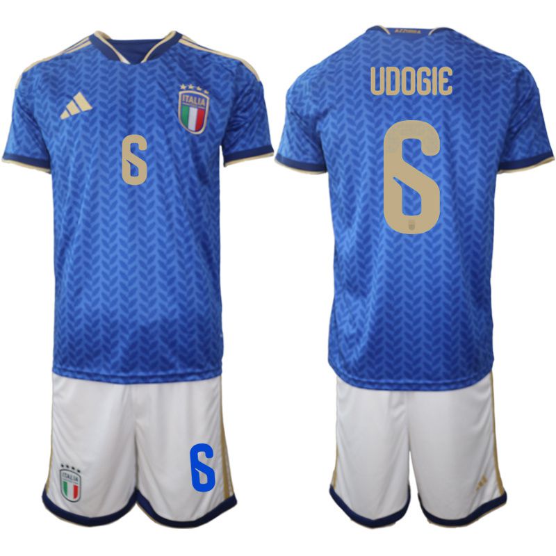 Men 2026 World Cup National Team Italy home blue #6 Soccer Jersey